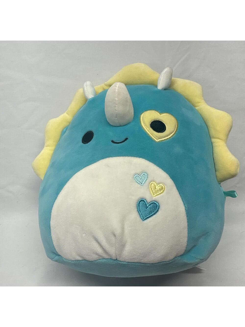 Squishmallows Braedon Triceratops Dinosaur 8" Plush Toy Stuffed Animal Used